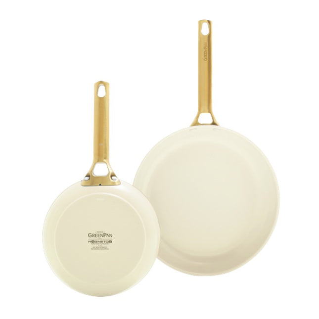 GreenPan Padova stekpanneset 20 + 26 cm krämvit