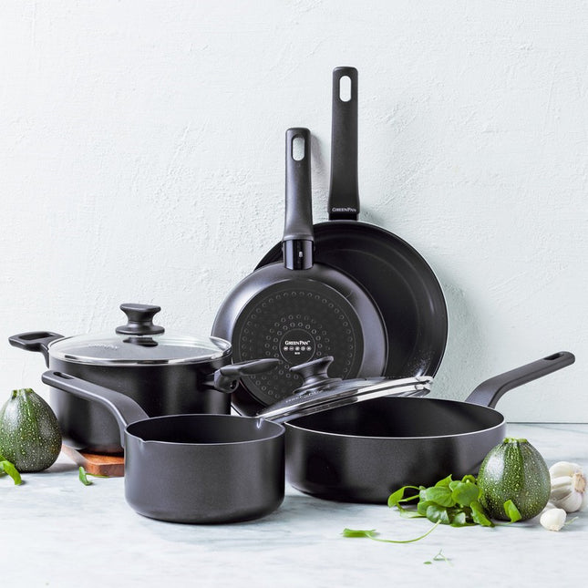 GreenPan Essence stekpanna med lock Ø28 cm