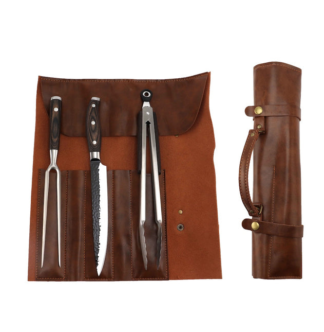 Hâws Santo BBQ Grillset med läderfodral (3 delar)