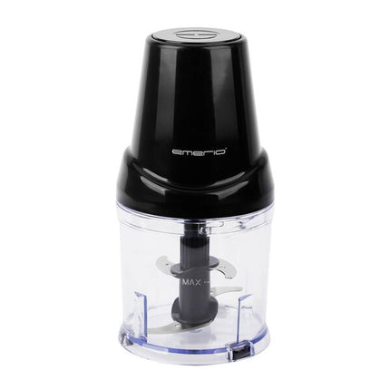 EMERIO Elektrisk minihackare 0,5 L med 4 knivar svart