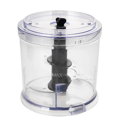 EMERIO Elektrisk minihackare 0,5 L med 4 knivar svart