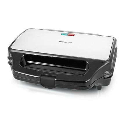 Emerio ST-109562.17 Smörgåsgrill, Silver, Svart