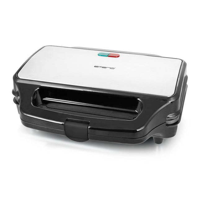 Emerio ST-109562.17 Smörgåsgrill, Silver, Svart