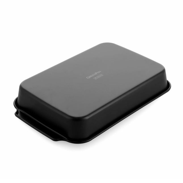 Svart keramisk rektangulär kakform 33 cm x 22,5 cm