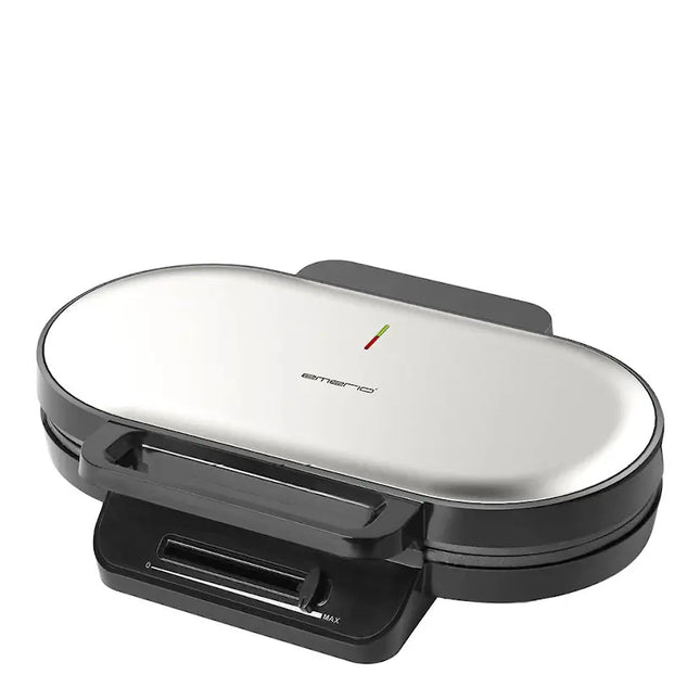 Emerio Dubbelt våffeljärn 1200W rostfritt stål