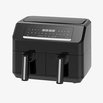 Emerio Double Smart Fryer Airfryers - Svart