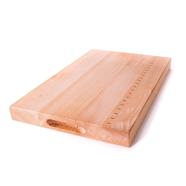 B-10HMO | Skärbräda i bok med handtag, mått och oljad – 450x300x40mm