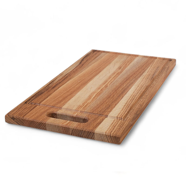EK-25SO | Bräda i ek med handtag och spår, oljad – 450x240x21mm