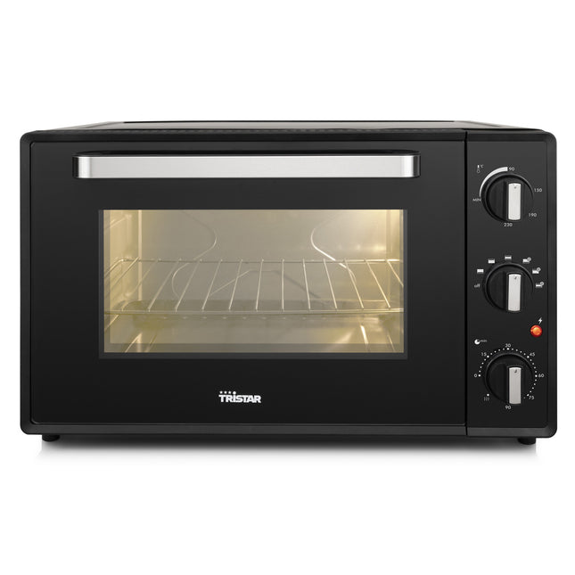 Varmluftsugn 48l Svart Timer