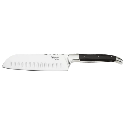 Laguiole By Hâws santokukniv 19 cm, handtag i svart trä