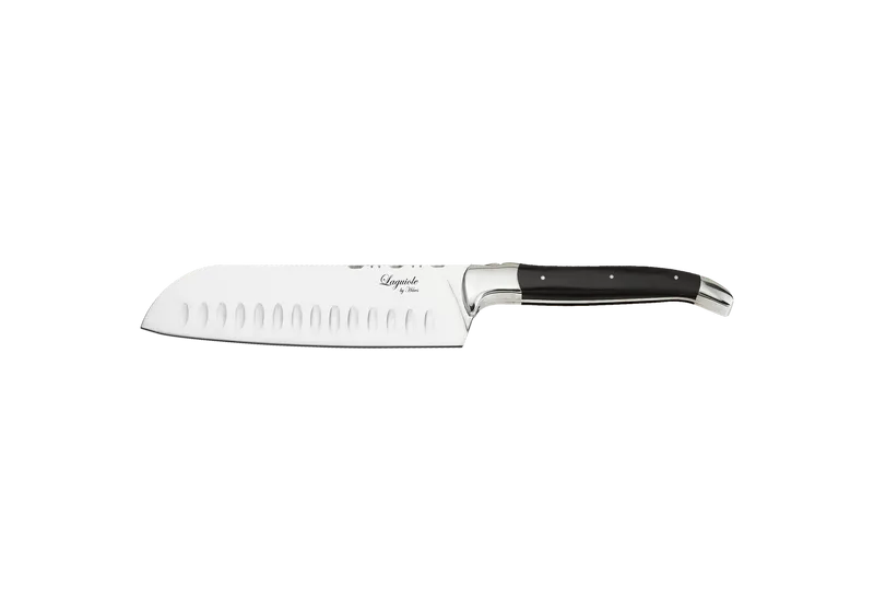 Laguiole By Hâws santokukniv 19 cm, handtag i svart trä