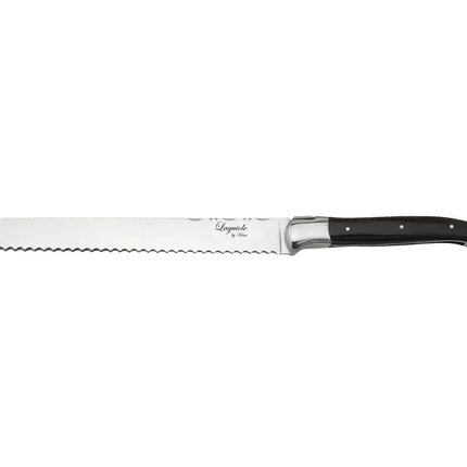Laguiole By Hâws brödkniv 24,4 cm, handtag i svart trä